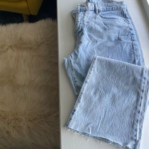 Loft size10 high waist kick crop jeans